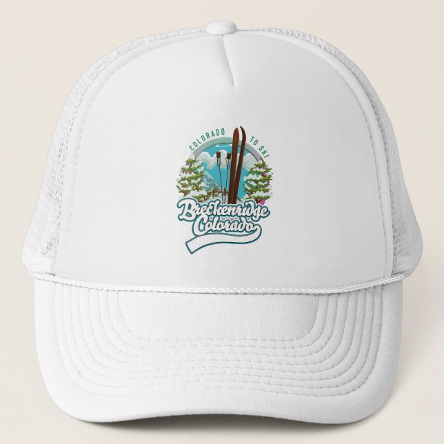 Campgaw Mountain Utah Ski logo Trucker Hat (Front)