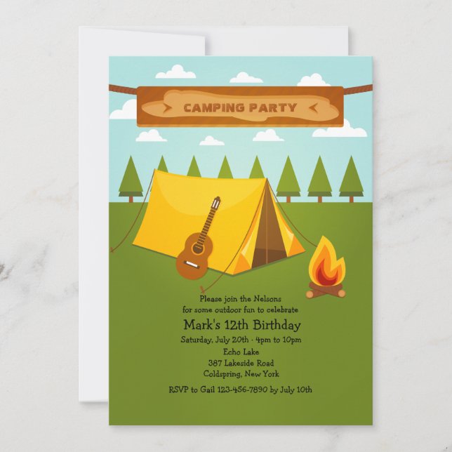 Campgrounds Invitation (Front)