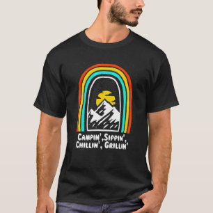 Campin' Chillin' Grillin' Camping Foodie Camper Fo T-Shirt