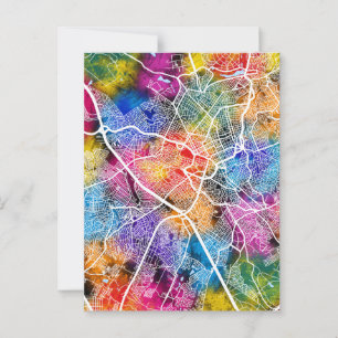 Campinas Brazil City Map Postcard