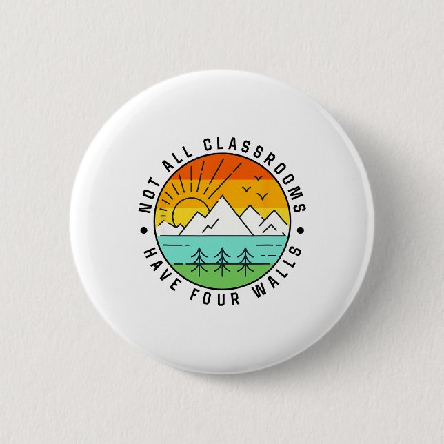 Camping2  6 cm round badge (Front)
