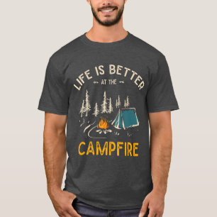 Camping 365 A Girl Her Dog Best Camping girl T-Shirt