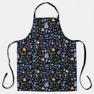 Camping Adventure Campfire Fun Bear Tracks Apron