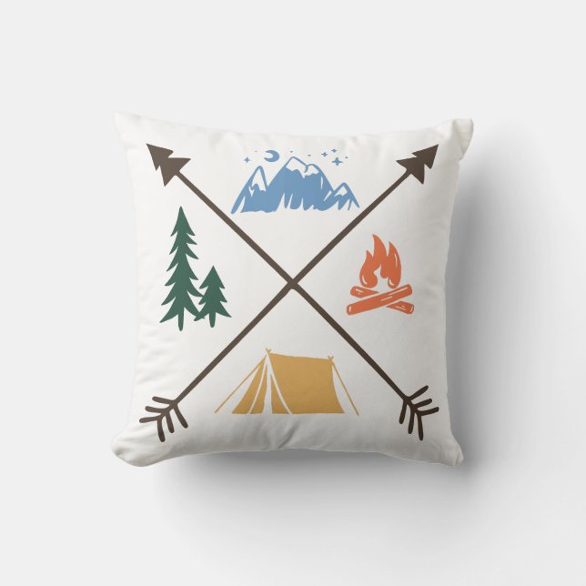 Camping Adventure Cushion (Front)