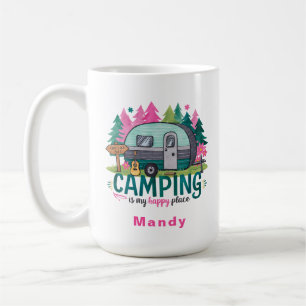 Camping Adventure Gift Mug with Name
