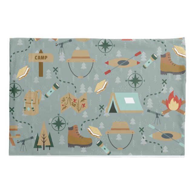 Camping Adventure Pillow Case (Back)