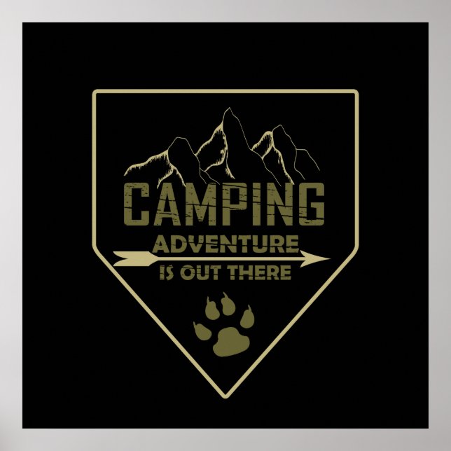 camping adventure poster (Front)