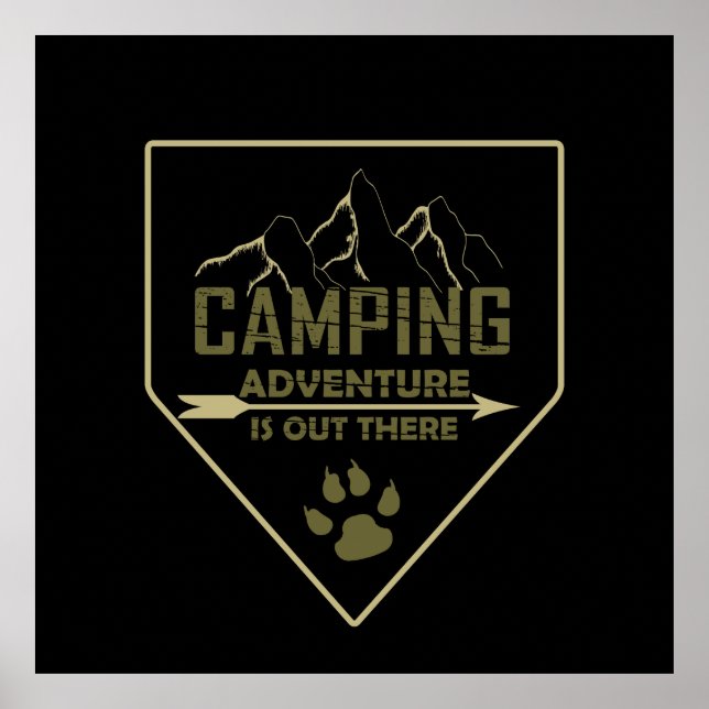 camping adventure poster (Front)
