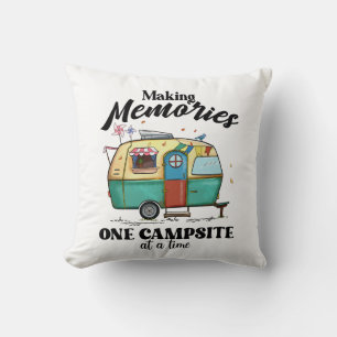 Camping Adventure Saying Cushion