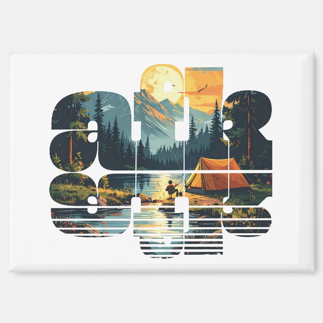 Camping afk magnet (Front)