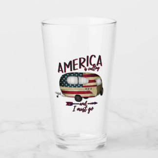 Camping America Is Calling And I must Go Glass