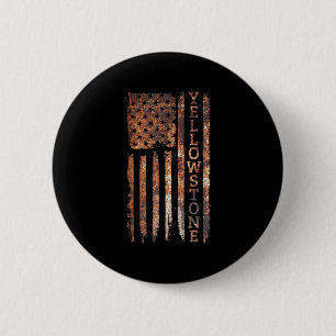 Camping & Glamping Apparel Yellowstone Patriot 6 Cm Round Badge