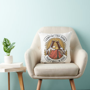 Camping and Beer Cushion