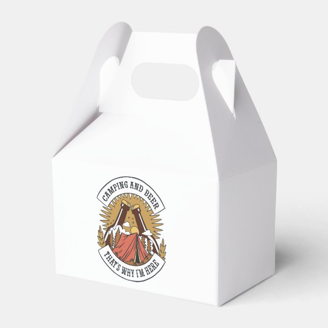Camping and Beer Favour Box (Front Side)