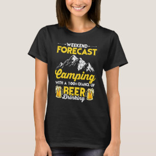 Camping And Beer Graphic Women And Men Camper T-Shirt