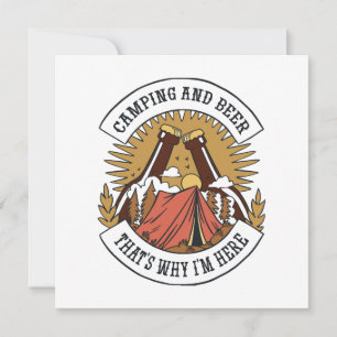 Camping and Beer Invitation