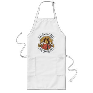 Camping and Beer Long Apron