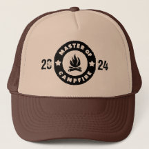 Camping and campfire Trucker Hat