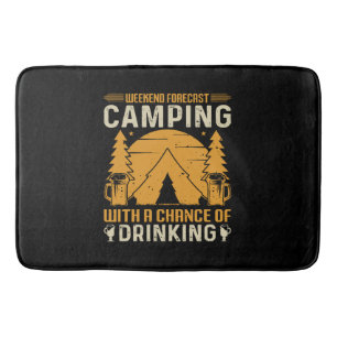 Camping and drinking bath mat