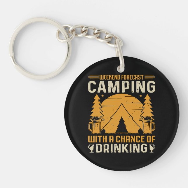 Camping and drinking key ring (Front)