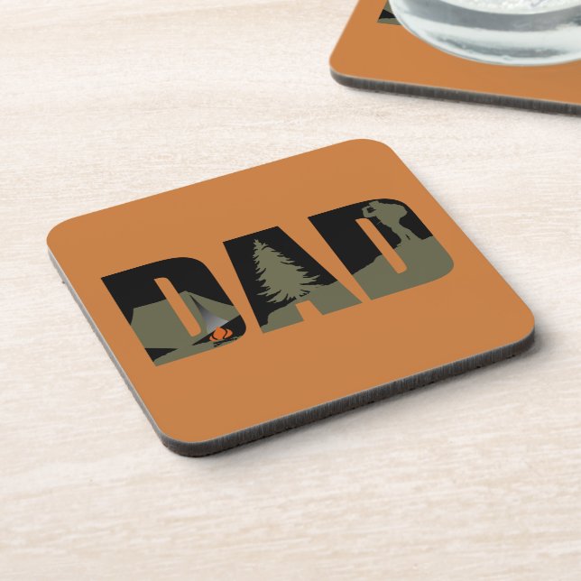 camping and hiking dad coaster (Left Side)