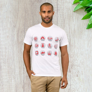 Camping And Skiing Mens T-Shirt