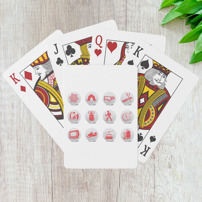 Camping And Skiing Playing Cards (Creator Uploaded)