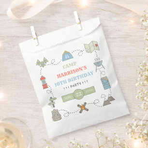 Camping Any Age Birthday Party Favour Bag