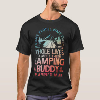 Camping Art Camper Couple Camping Lovers friend T-Shirt