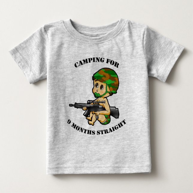 Camping Baby Infant Suit Baby T-Shirt (Front)