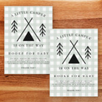 Camping baby shower - books for baby