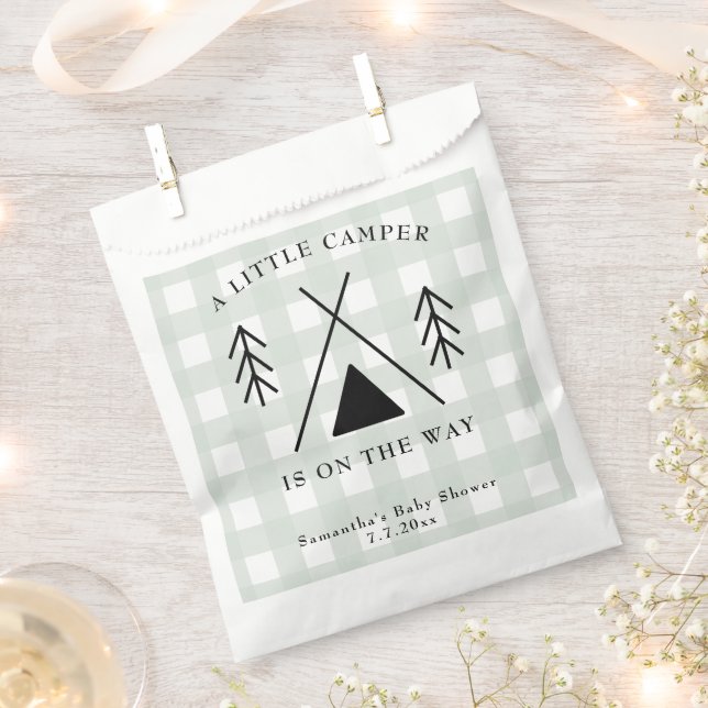 Camping baby shower favour bag (Clipped)