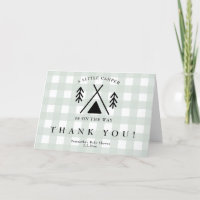 Camping baby shower - Thank you