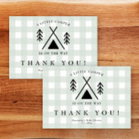 Camping baby shower - Thank you