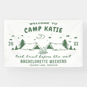Camping Bachelorette Party Banner