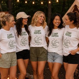 Camping Bachelorette Party Custom T-Shirts
