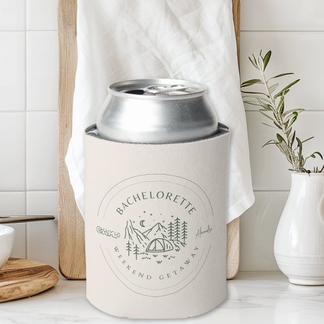 Camping Bachelorette Weekend Can Cooler (Creator Uploaded)