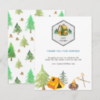 Camping Badges & Icons | Birthday Thank You