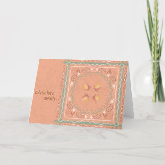 Camping Bandanna Card