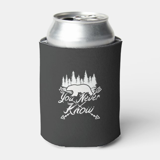 Camping Bear Can Cooler (Can Front)
