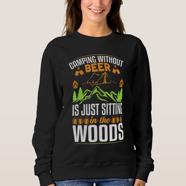 Camping Beer  Dad Son  Sweatshirt (Front)