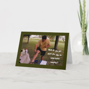 Camping, Birthday Card
