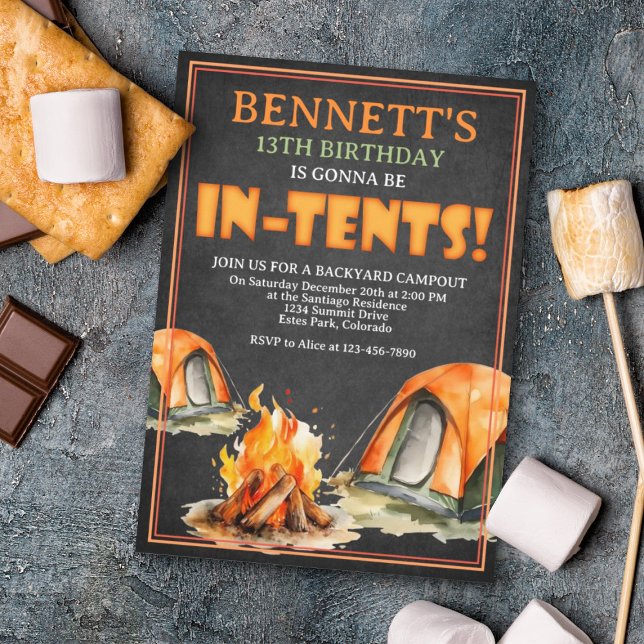 Camping Birthday Invitation (Creator Uploaded)