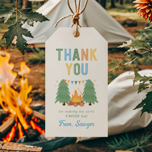 Camping Birthday Party Favour Tag