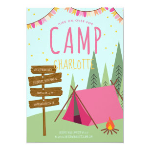 camping invitations announcements zazzle au