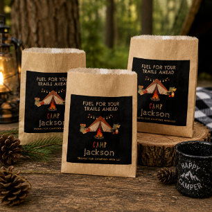 Camping Birthday Trail Mix Favour Bag