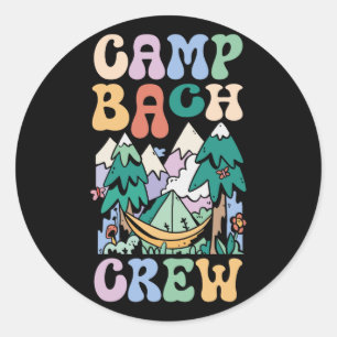 Camping Bridal Party Camp Bachelorette Camp Bach C Classic Round Sticker
