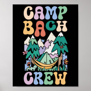 Camping Bridal Party Camp Bachelorette Camp Bach C Poster