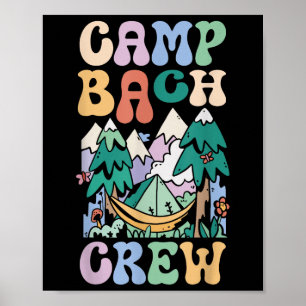 Camping Bridal Party Camp Bachelorette Camp Bach C Poster