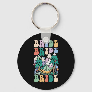 Camping Bridal Party Camp Bachelorette Camp Bride  Key Ring